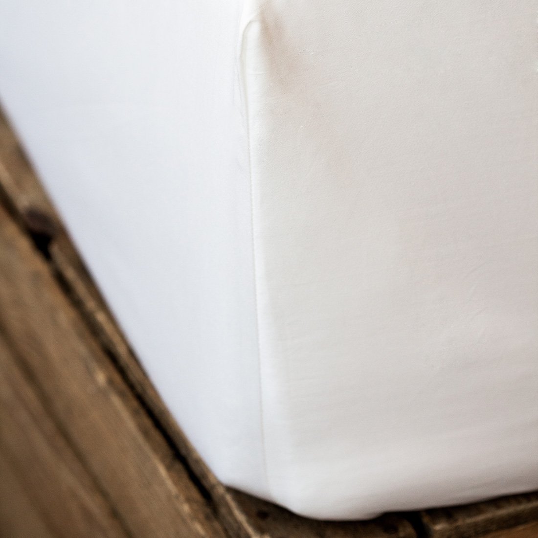 White 400TC Fitted Sheet