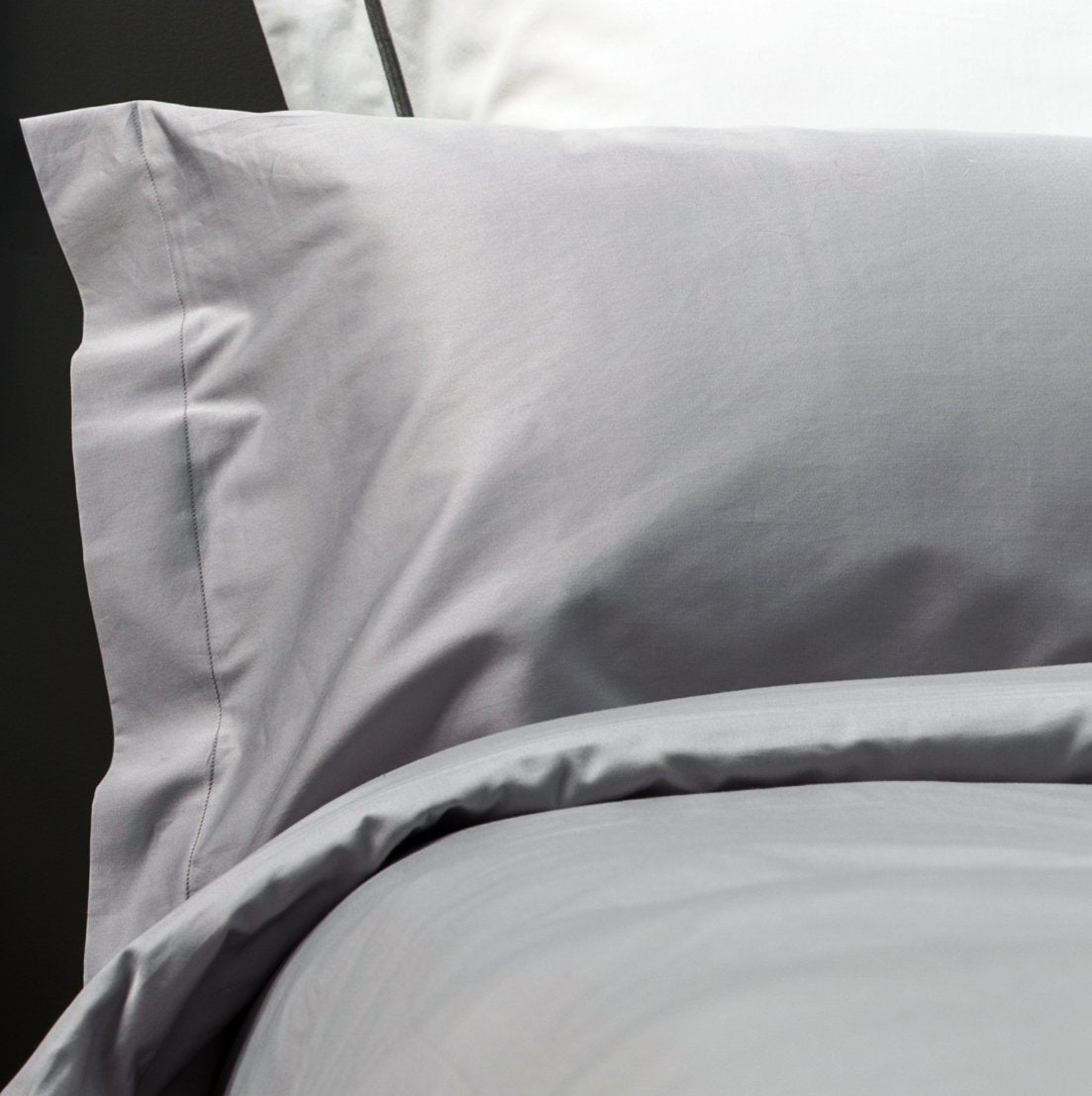 Luxury Silver Grey Oxford Pillowcase