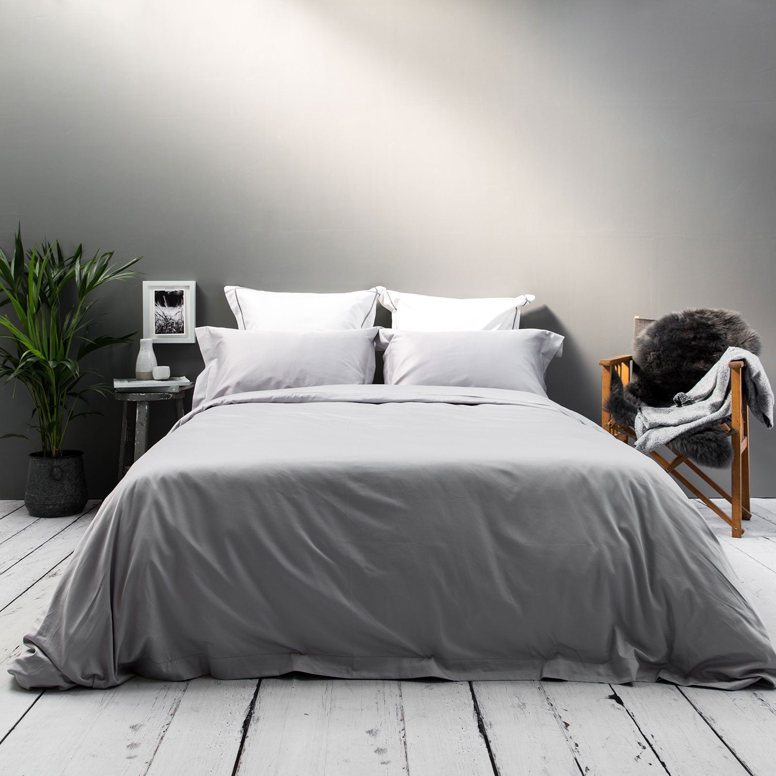 Silver Grey Bedding Set by Sleep Naked by Beaumont & Brown