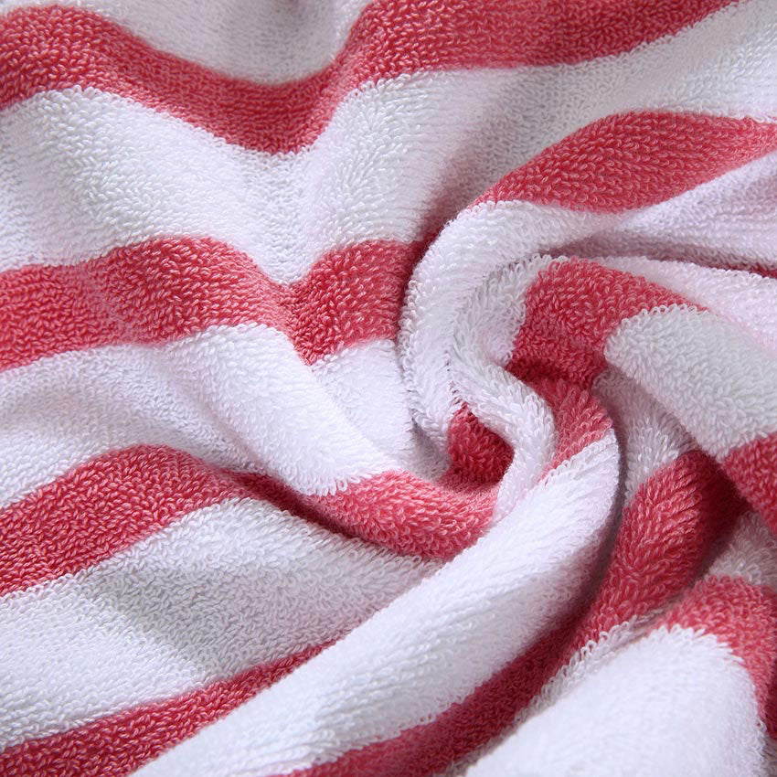 Stripe Cotton Hot Pink Beach Towels